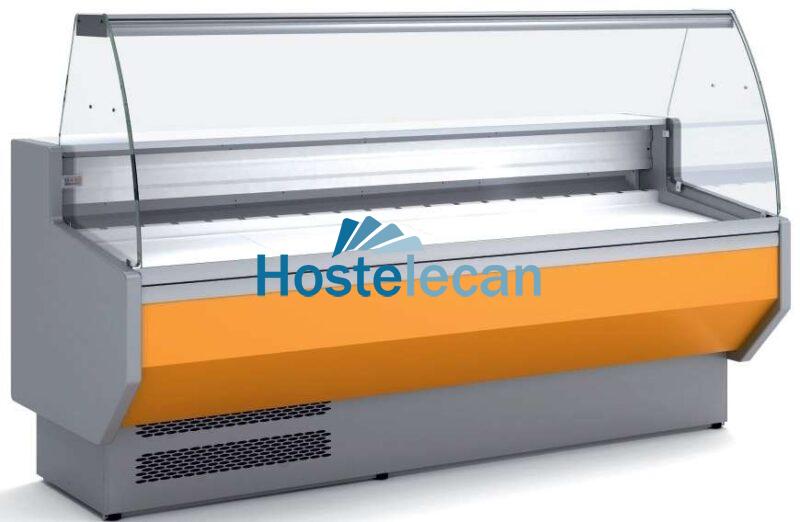 Vitrina Refrigerada Cristal Curvo Fondo 800 dim.1525x800x1235h mm Línea Córdoba VED-8-15-C