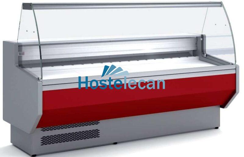 Vitrina Refrigerada Cristal Curvo Fondo 900 dim.1525x940x1235h mm Línea Córdoba  VED-9-15-C