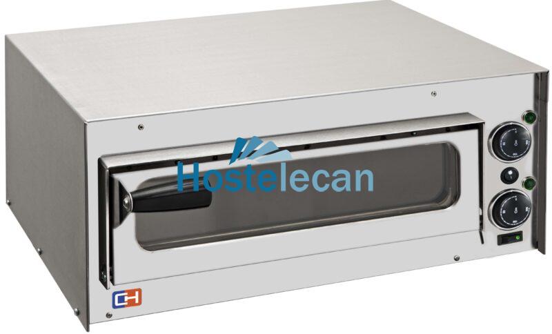 Horno Eléctrico de Pizza Compacto 1 pizza diámetro 35 cm AVEIRO FP20PV con puerta de cristal