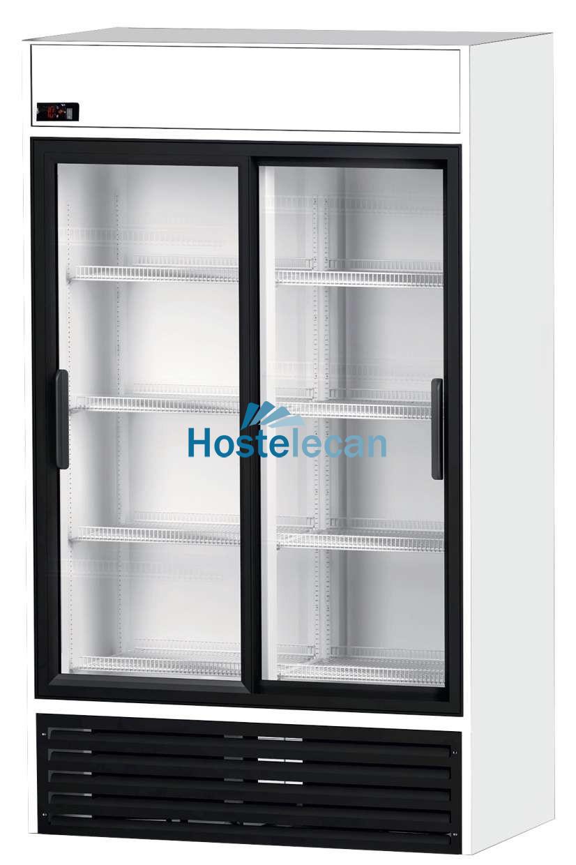 Armario Expositor Refrigerado 1000 litros 2 Puertas Correderas de Vidrio de 1250 x695 x2005h mm CORDOBA RVCS1000