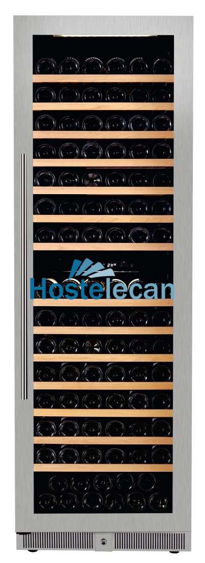 Armario Cava de Vino 2 temperaturas 200 botellas 595X700X1805h mm PEKIN W-200