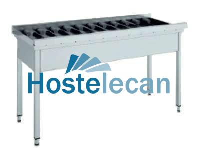 Mesa de Salida con Rodillos Recta de 1100 x 640 x850h mm MR-110