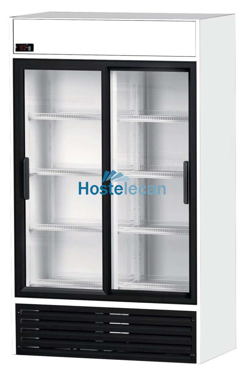Armario Expositor Refrigerado 1000 litros 2 Puertas Correderas de Vidrio de 1250 x695 x2005h mm CORDOBA RVCS1000