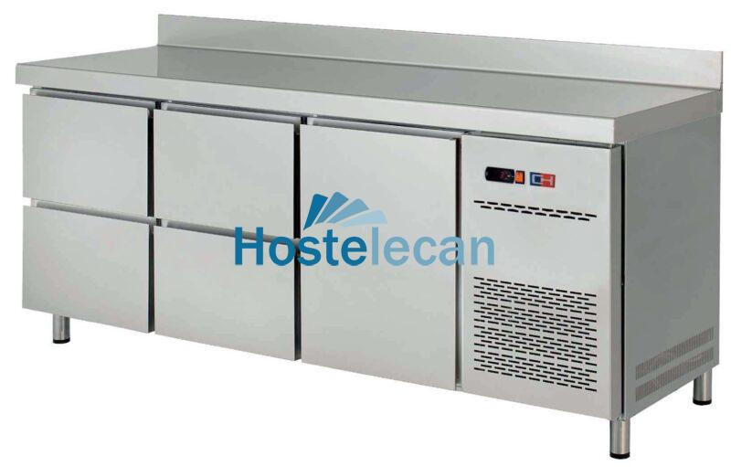 Mesa Snack Refrigerada 4 cajones Fondo 600 de 1492 x600 x850h mm CORDOBA MRCH-150-4